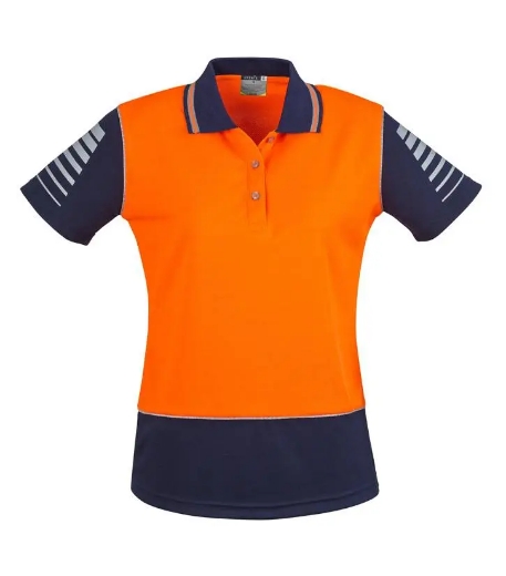 Picture of Syzmik, Womens Hi Vis Zone Polo